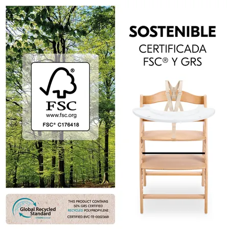Fabricada con materiales sostenibles