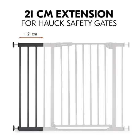 Extension compatible with safety gates by hauck