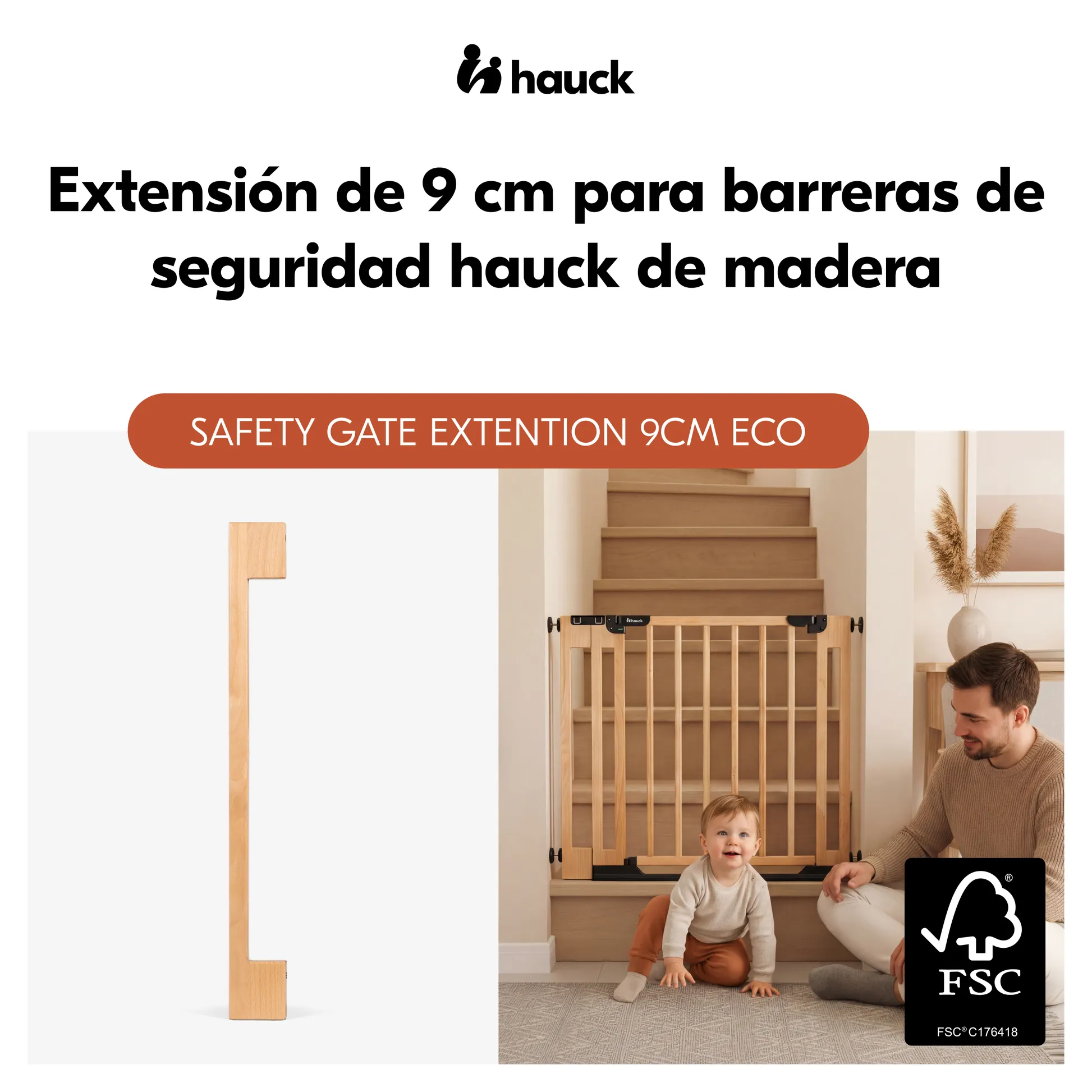 Safety Gate Extension 9 cm Eco