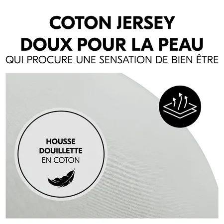 Housse en coton respirante et douce