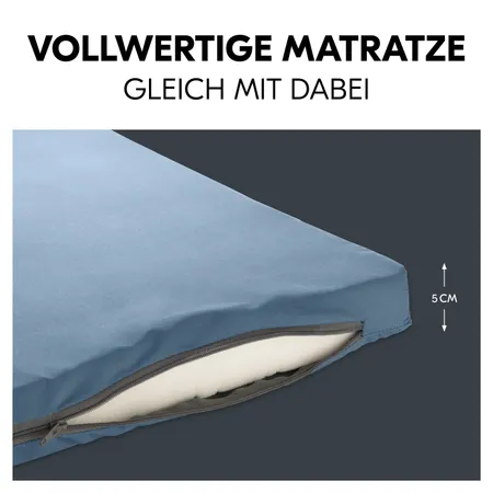 Vollwertige Matratze gleich mit dabei