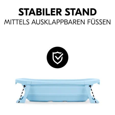 Stabiler Stand mittels ausklappbaren Füßen