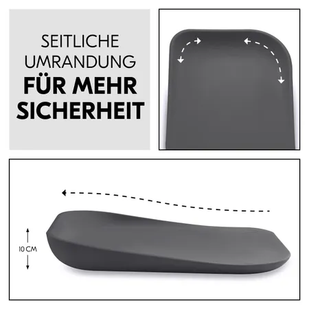 Seitliche Umrandung für mehr Sicherheit