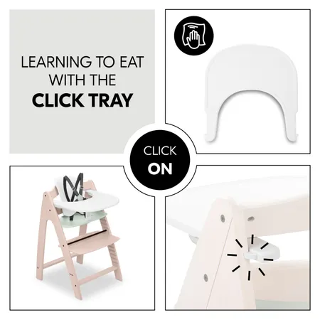 Learning to eat with the click tray