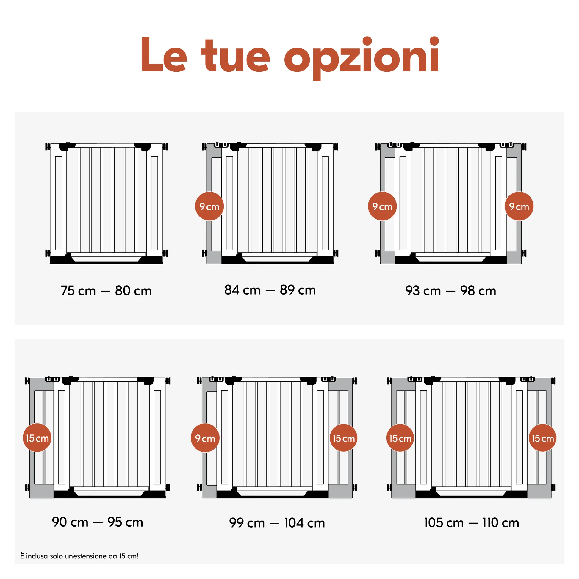 Safety Gate Extension 15 cm Eco