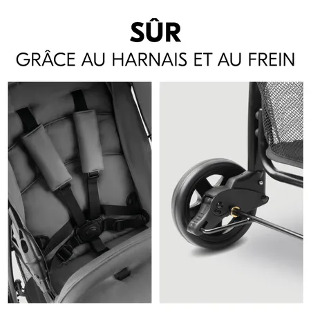 Sécurité assurée avec le harnais et le frein