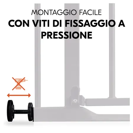 Cancelletto con fissaggio a pressione