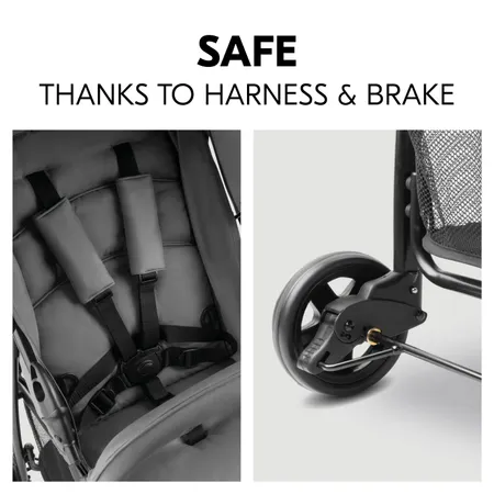 Seat belt and brake for safety