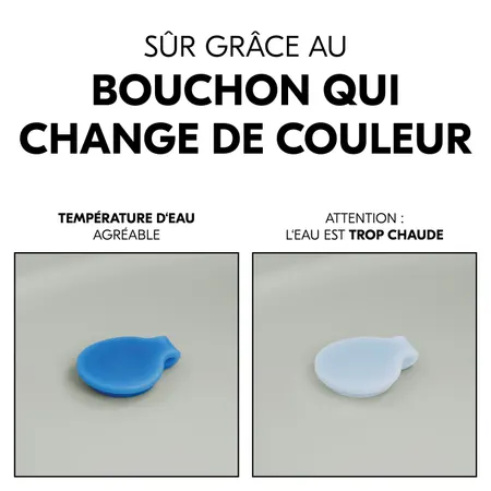 Bouchon changeant de couleur pour plus de sécurité