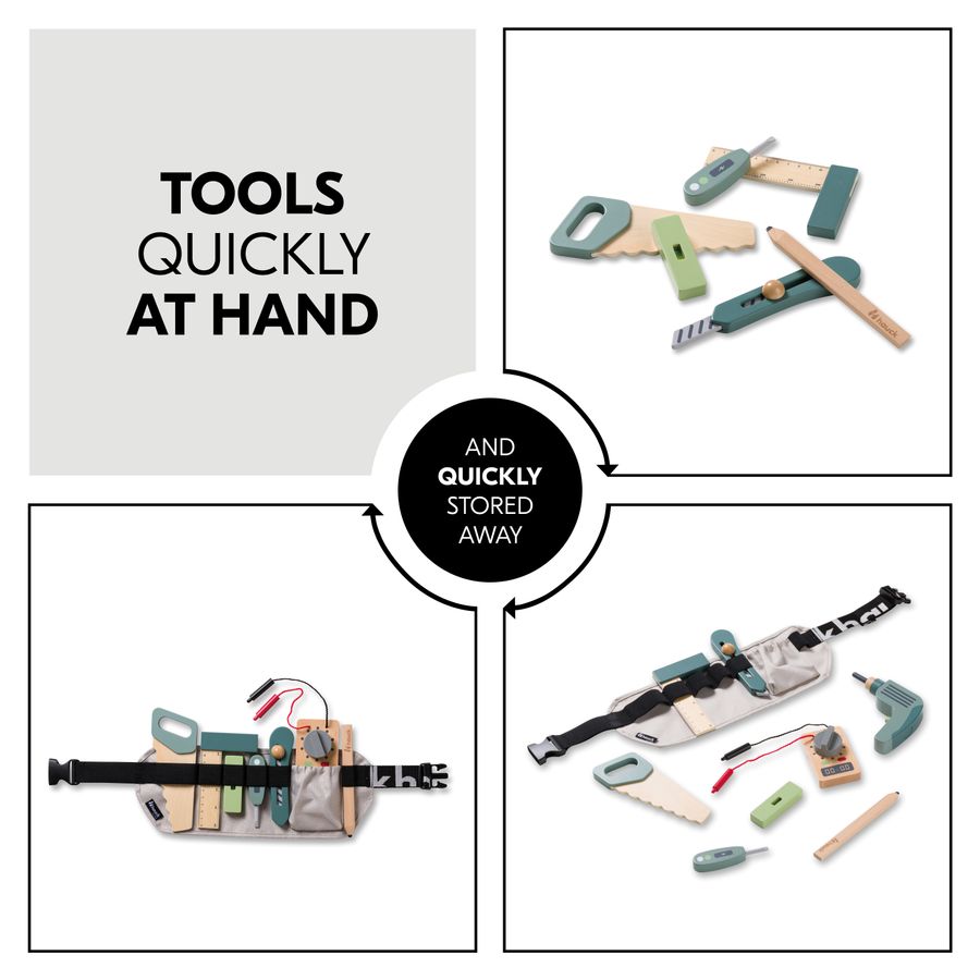Tools are well stored and quickly ready for use