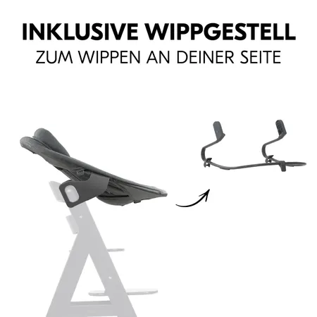 Ganz einfach vom Hochstuhlsitz zur Wippe