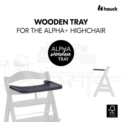 Alpha Wooden Tray