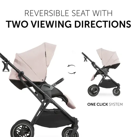 Reversible seat with two viewing directions