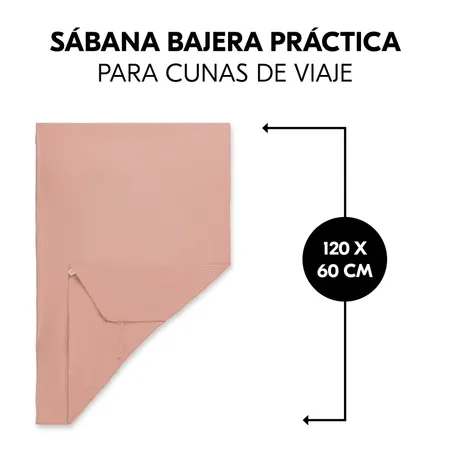 Sábana bajera para colchones de cuna de viaje