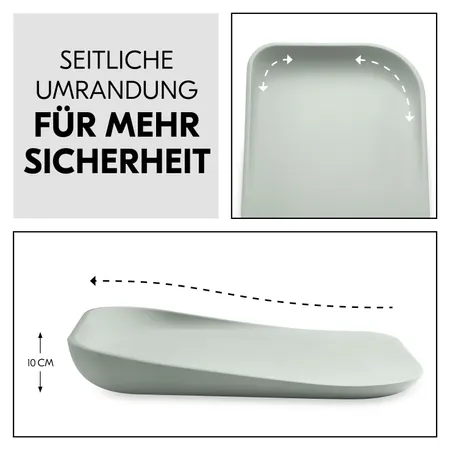 Seitliche Umrandung für mehr Sicherheit