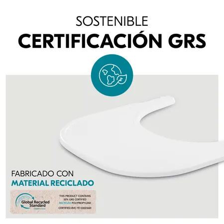 Material sostenible y con certificación GRS