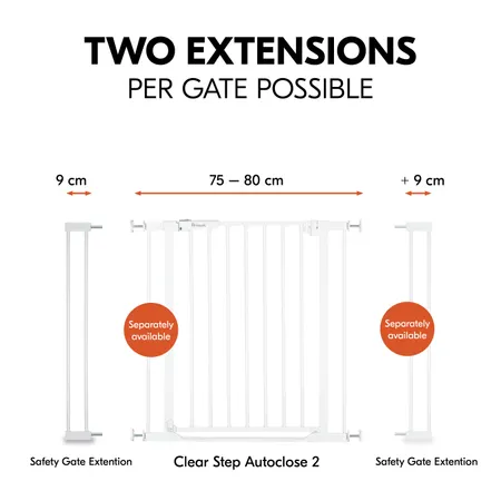 Two extensions per gate possible