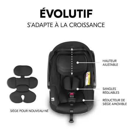 Siège évolutif s’adaptant à la croissance