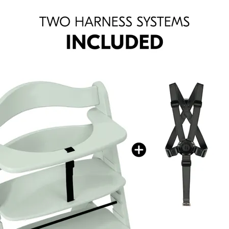 Elevated safety thanks to the inclued harness