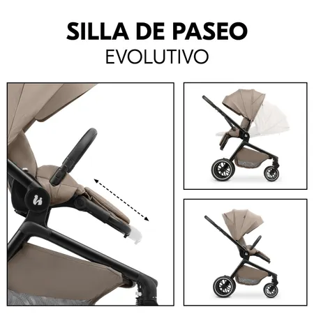 Silla de paseo evolutiva reversible