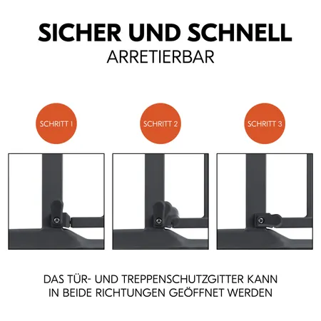 Sicher und schnell arretierbar