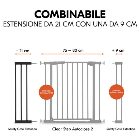 Estensione 21 cm combinabile con modello 9 cm