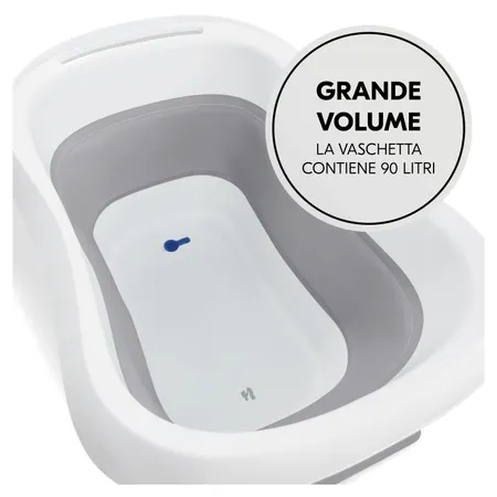 Grande volume e risparmio d'acqua