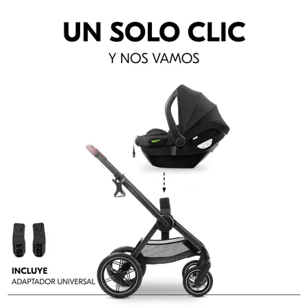 Adaptador para silla de coche incluido
