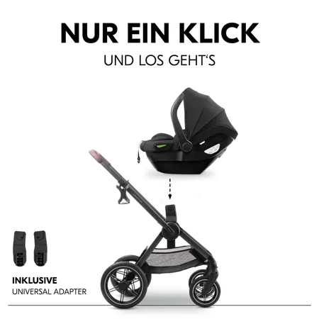 Inklusive Babyschalen-Adapter