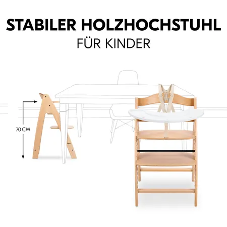 Stabiler Hochstuhl für Kinder