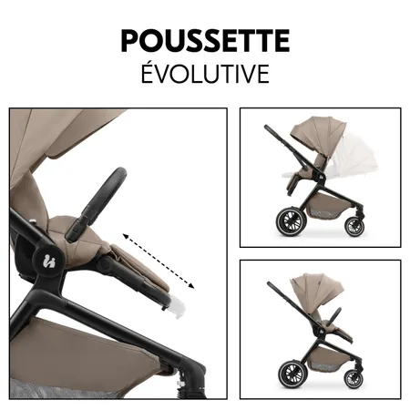 Si&egrave;ge de poussette &eacute;volutif avec deux directions