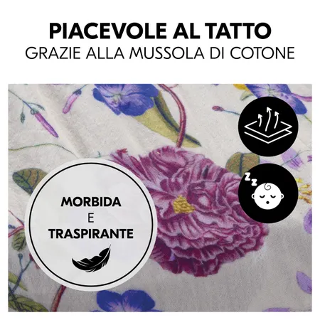 Pratico coprimaterasso per i lettini da viaggio