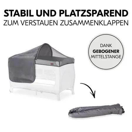 Stabil dank gebogener Mittelstange