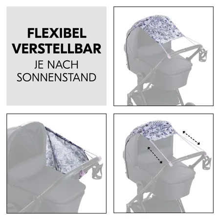 Flexibel verstellbar je nach Sonnenstand