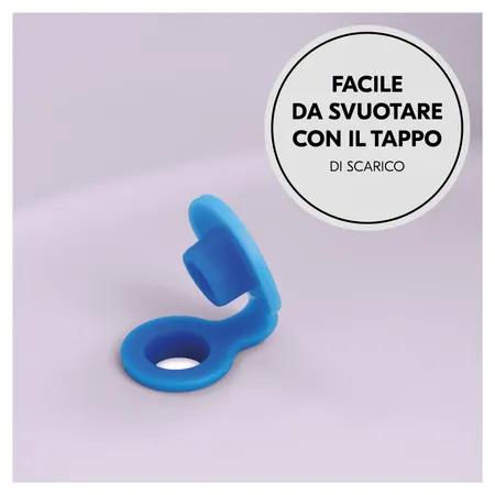 Facile svuotamento grazie al tappo di scarico