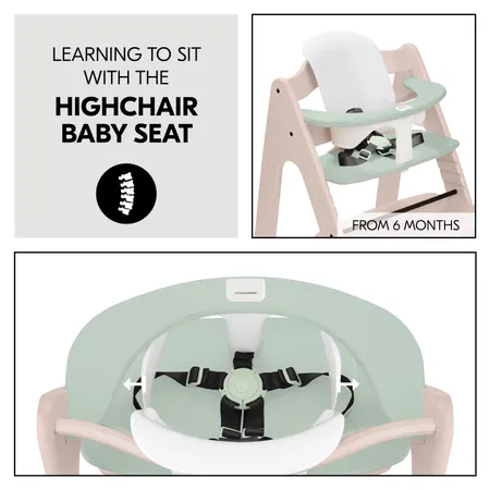 Learning to sit with the Highchair Baby Seat