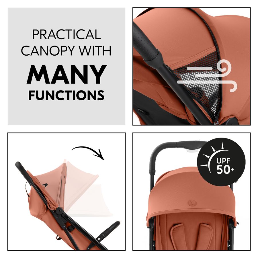 Canopy with UV protection and mesh windows