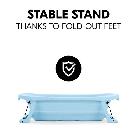 Stable stand thanks to fold-out feet