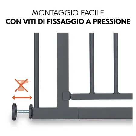 Cancelletto con fissaggio a pressione