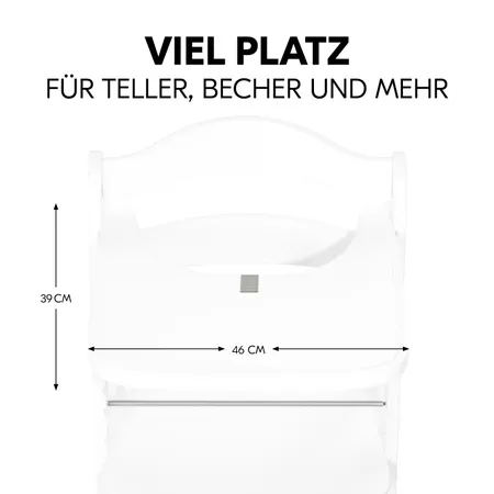 Viel Platz für dein Kind zum Essen und Spielen