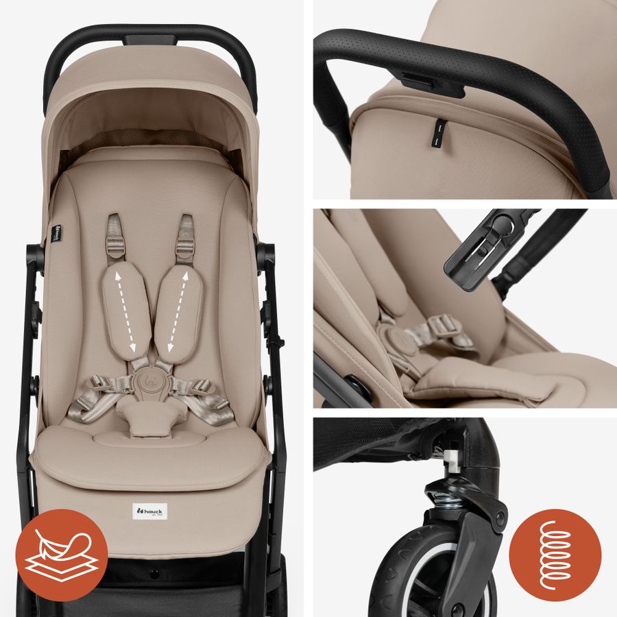Comfortable and safe – including seat liner