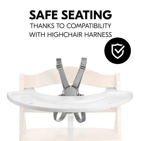 Safe seating thanks to compatibility with harness