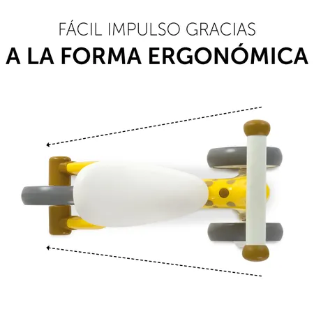 Deslizamiento fácil debido a la forma ergonómica