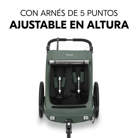 Con arnés de 5 puntos de eficacia probada