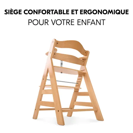 Chaise haute ergonomique qui grandit avec l'enfant