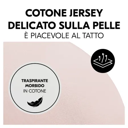 Morbida fodera in cotone traspirante