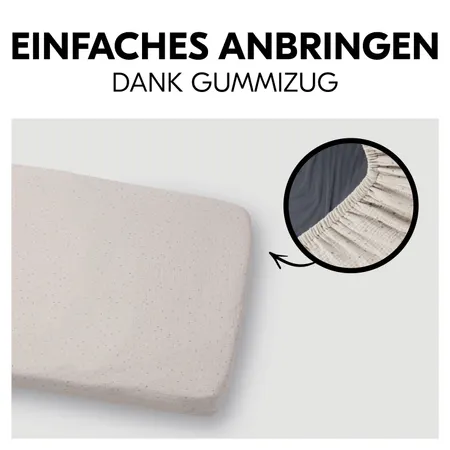 Einfaches Anbringen an Matratze dank Gummizug