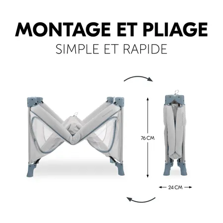 Facile et rapide à monter et à démonter