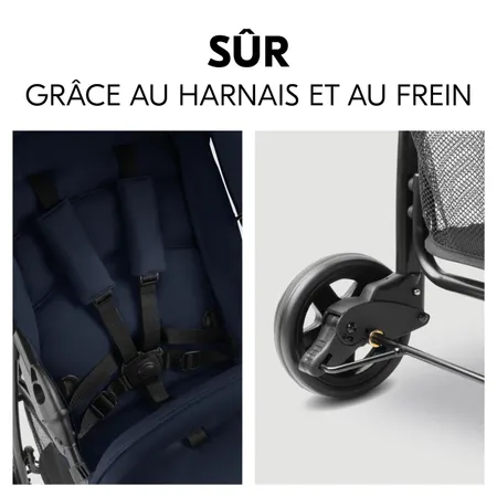 Sécurité assurée avec le harnais et le frein