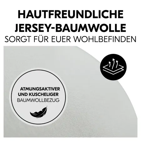 Atmungsaktiver und kuscheliger Baumwollbezug
